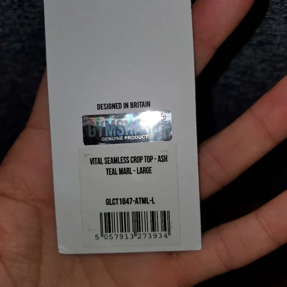 NWT Gymshark Vital Crop Top Seamless Size Large - Picture 4 of 4